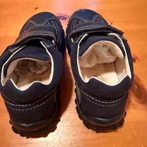 Navy Kids Velcro Boots Made in Italy Size 11.5